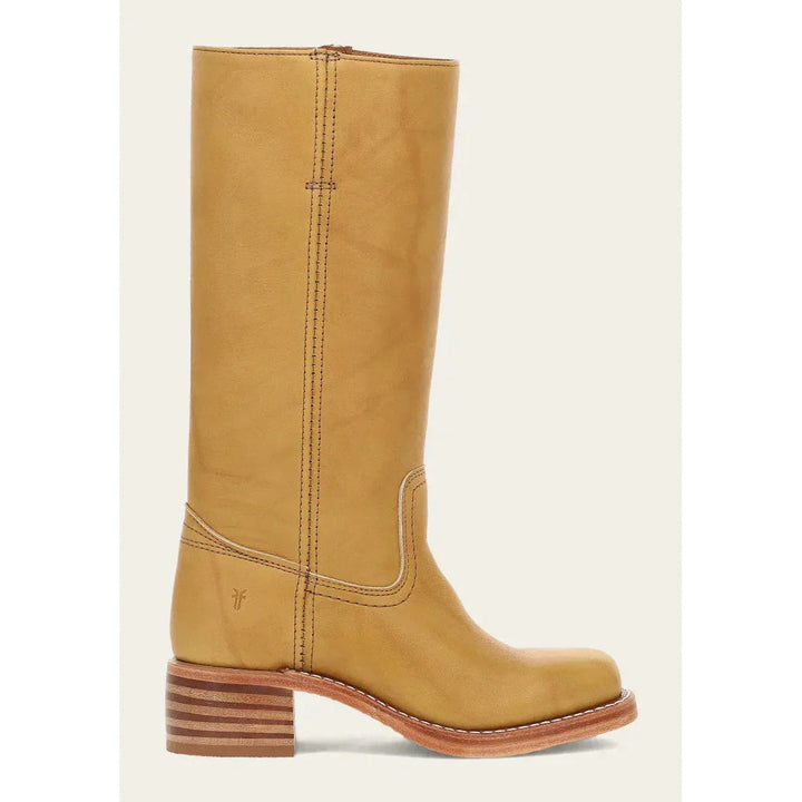Elegant women's tall boots with a pointed toe and stacked heel