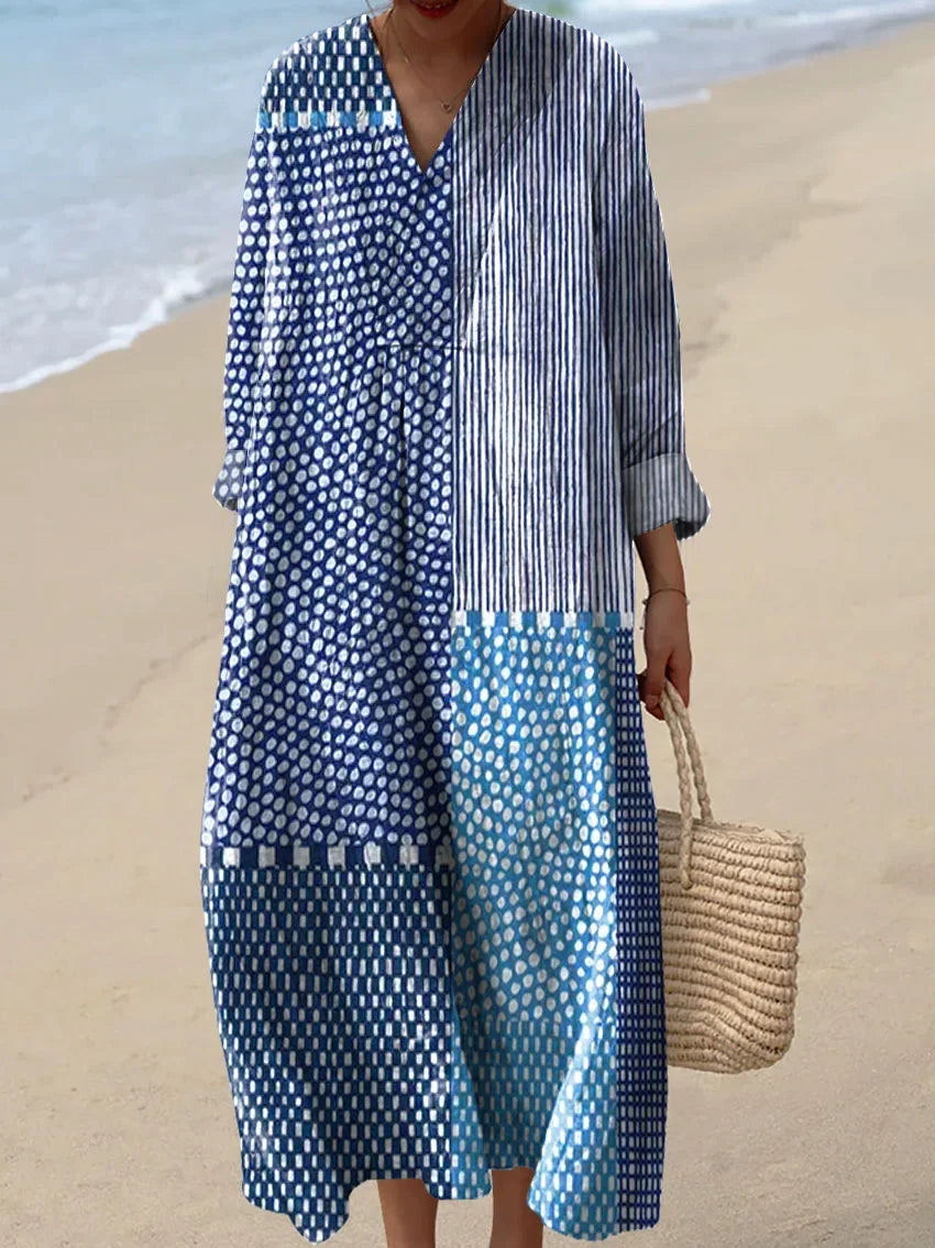 Women's effortless long sleeve casual dress for everyday wear. Comfortable, flattering, and versatile for spring & autumn.
