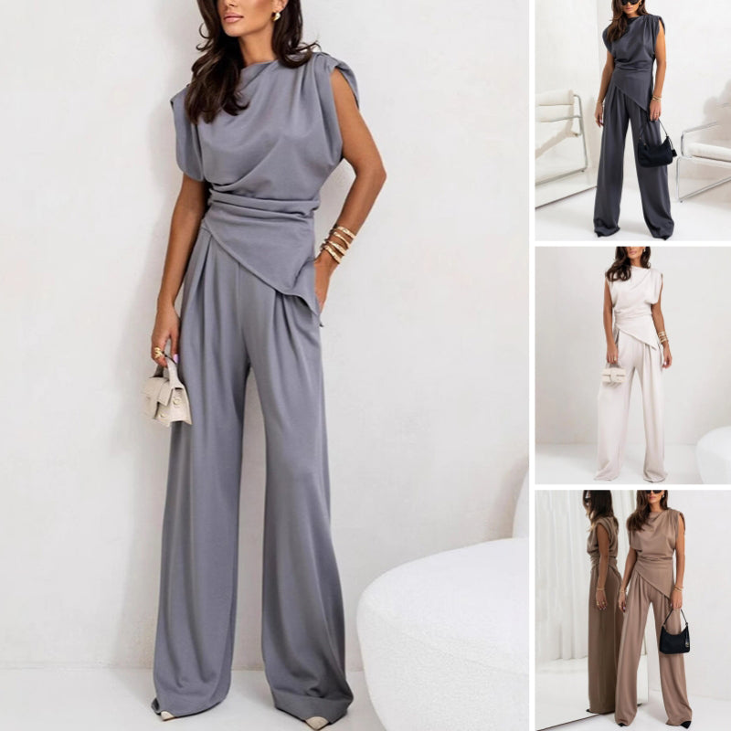 Stylish top from women's two-piece set, designed for elegant and comfortable fashion, a key co-ord piece.
