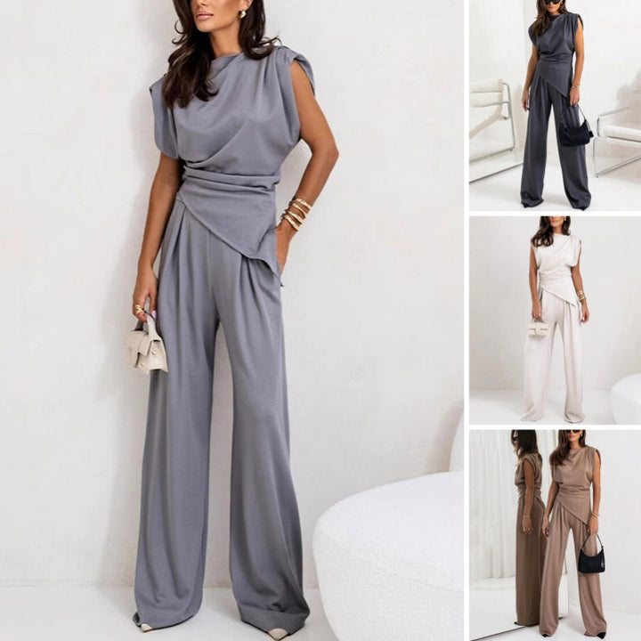 Stylish top from women's two-piece set, designed for elegant and comfortable fashion, a key co-ord piece.