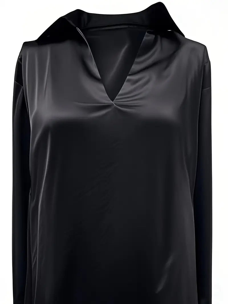 Women's V-neck top, a comfortable & stylish option for versatile elegant outfits.