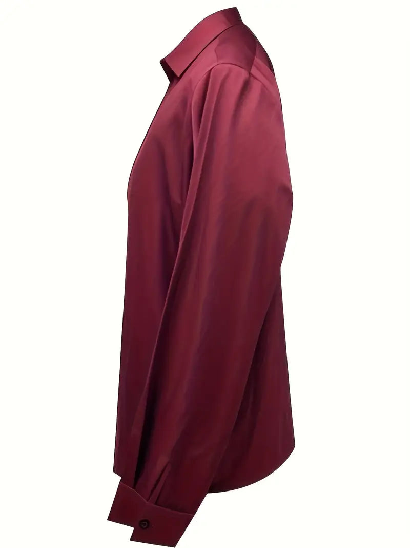 Chic V-neck ladies' blouse, an elegant choice for office, casual, or any versatile fashion.