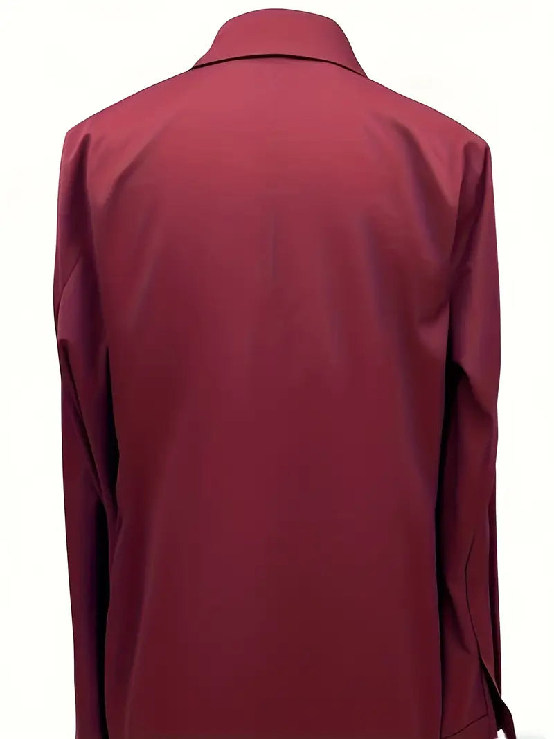 Versatile women's V-neck top, an elegant piece for office, sophisticated events, or daily chic.