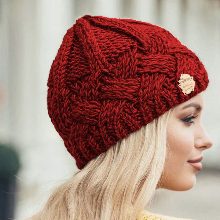 Chic knit winter hat for ladies, Elena design.