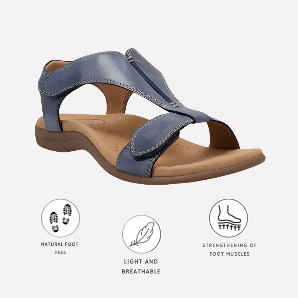 Versatile women's ergonomic sandals with adjustable straps for comfortable daily wear & walking.