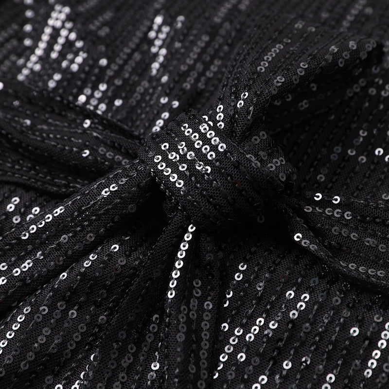 Fashionable mini party dress for women, showcasing a dazzling sequin design.
