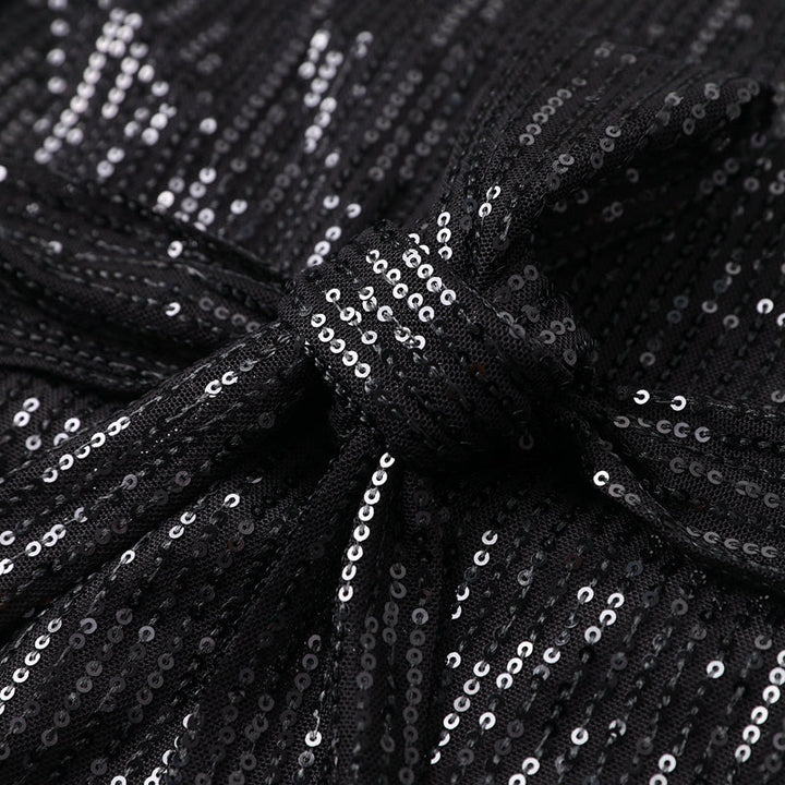 Fashionable mini party dress for women, showcasing a dazzling sequin design.