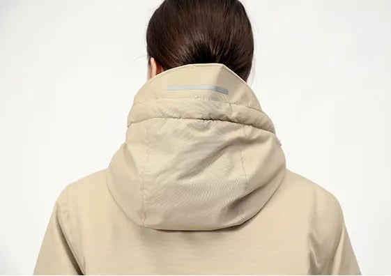Women's hooded winter wear jacket, perfect cold weather gear