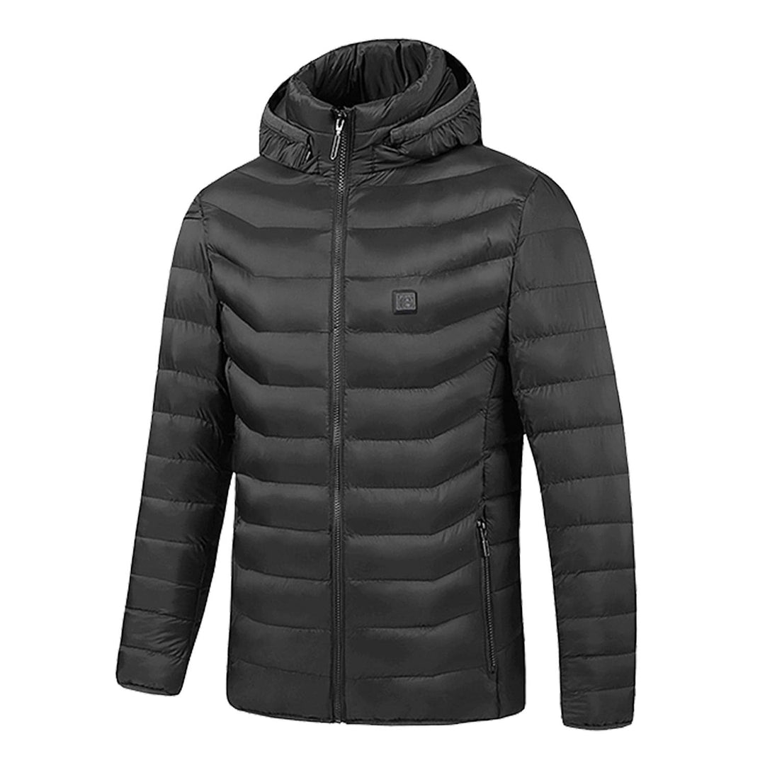 Stylish women's heated puffer jacket with a cozy hood & zip-up front. Offers superior warmth for winter outdoor adventures.