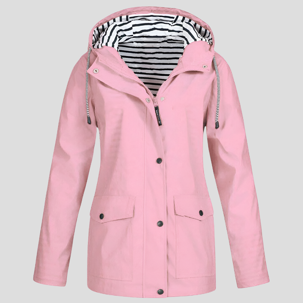 Versatile women's hooded jacket for any outdoor adventure, lightweight and protective