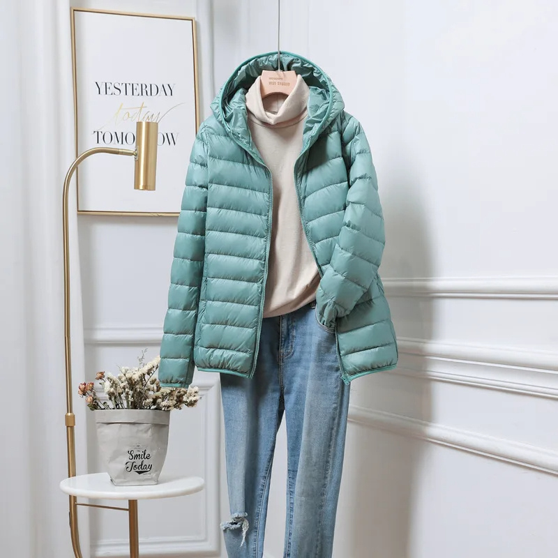 Essential winter outerwear: a comfortable and chic hooded puffer jacket