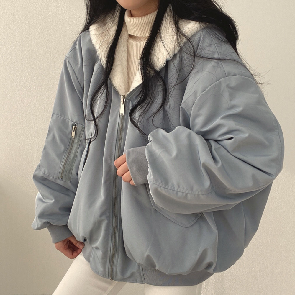 Stylish women's hooded jacket, Isla reversible design for versatile fall and winter fashion.