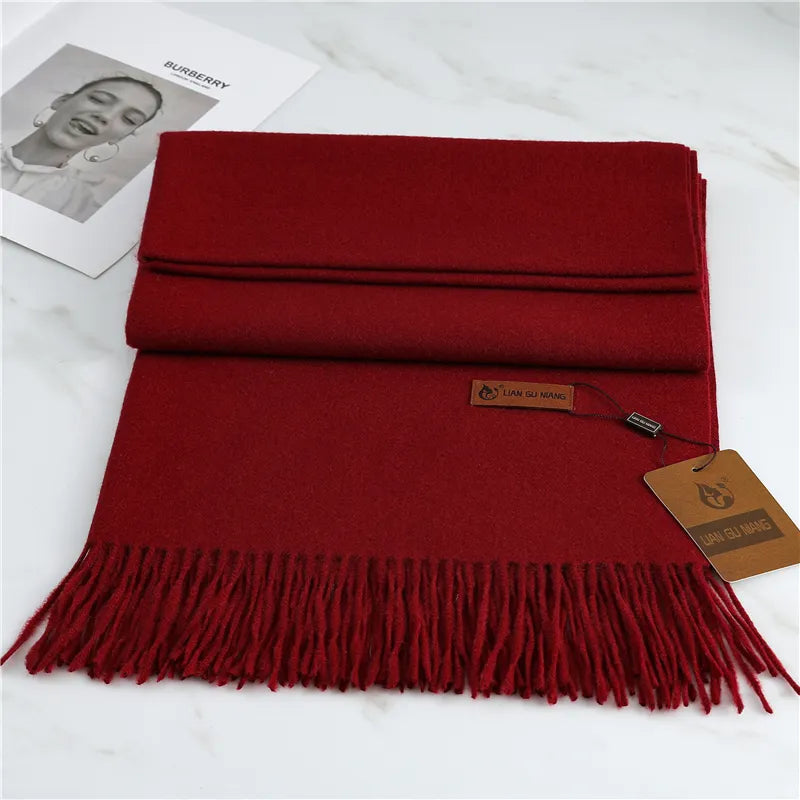 Women's Krystal cashmere scarf in vibrant color, perfect winter accessory