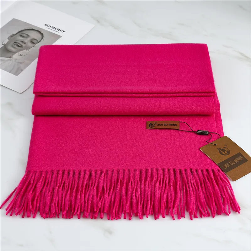 Stylish women's warm scarf made from luxurious Krystal cashmere