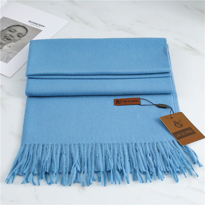 Elegant women's winter scarf, featuring premium Krystal cashmere