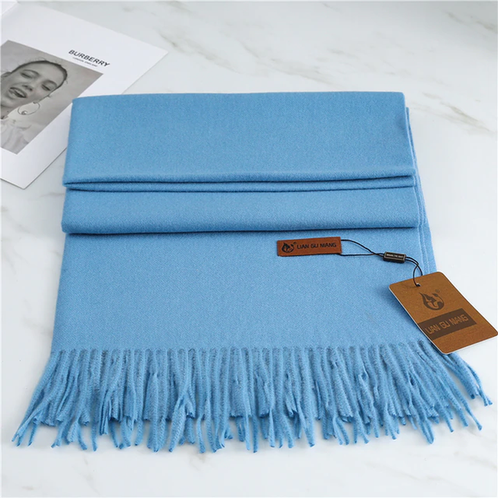 Elegant women's winter scarf, featuring premium Krystal cashmere
