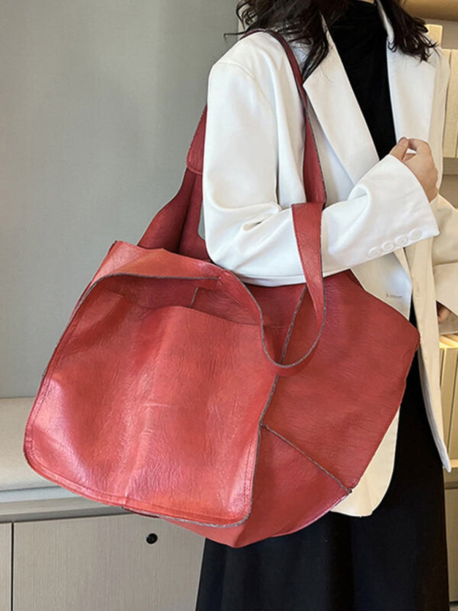 Spacious women's travel tote bag. Large shoulder handbag, ideal carryall for weekend trips & everyday.