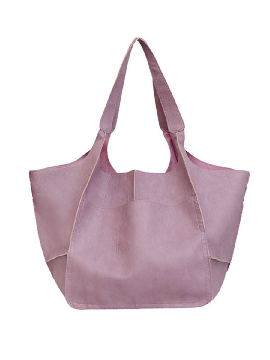 Women's fashion large tote bag. Stylish shoulder carryall designed for travel, daily errands & convenience.