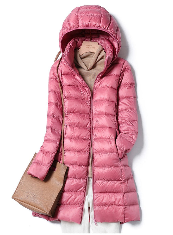Comfortable women's Nova lightweight winter coat, ideal everyday outerwear for chilly weather.