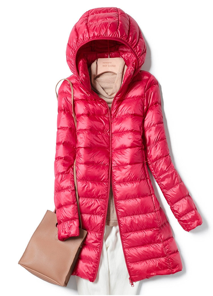 Warm women's Nova lightweight long sleeve jacket. Perfect casual outerwear for cold weather comfort.