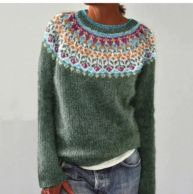 Women's lightweight pullover sweater, relaxed fit, long sleeve, perfect for casual everyday style.