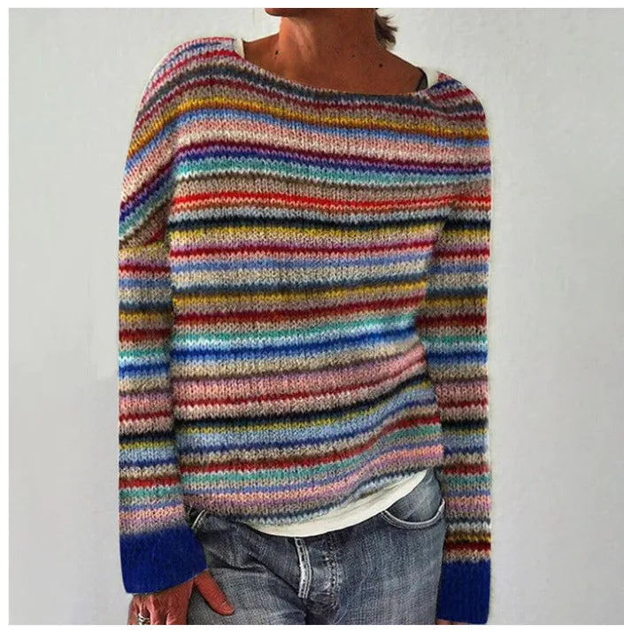 Stylish women's lightweight pullover sweater, offering effortless style & comfortable relaxed fit.