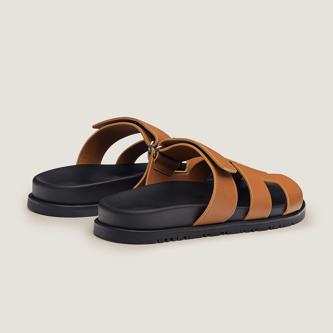 Casual women's footwear: stylish flat slip-on sandals with cut-outs