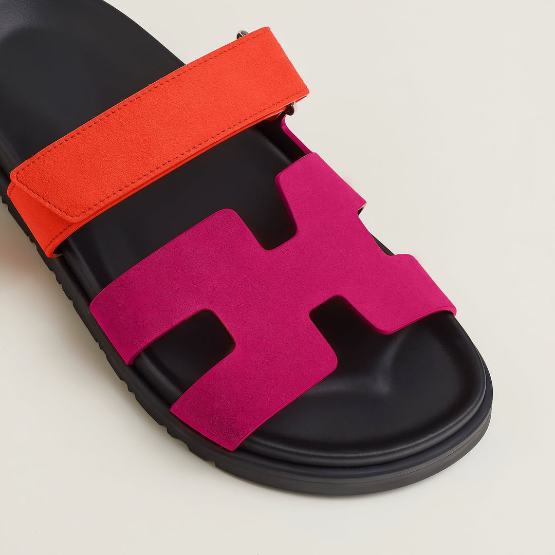 Fashionable women's flat sandals with a contemporary cut-out upper