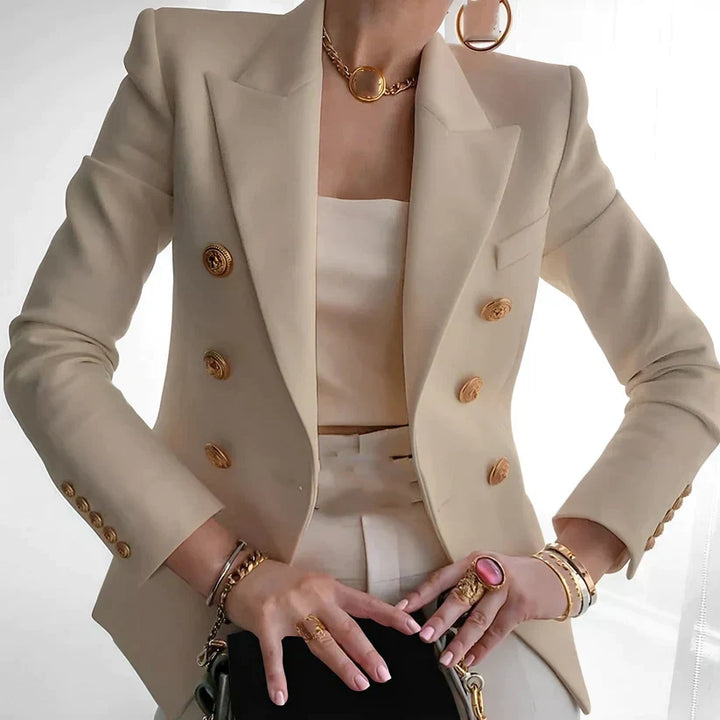 Women's Old School Inspired Blazer in classic tailored style, perfect for workwear.