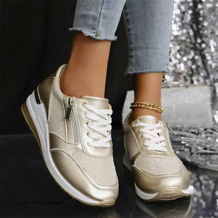 Women's orthopedic comfort flats with arch support, stylish and supportive for everyday wear.