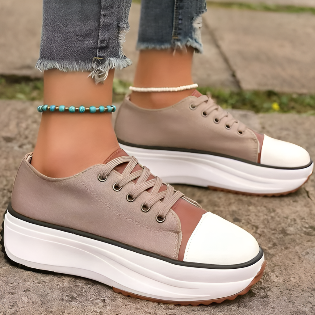 Stylish women's orthopedic platform shoes, designed for all-day comfort and modern fashion.