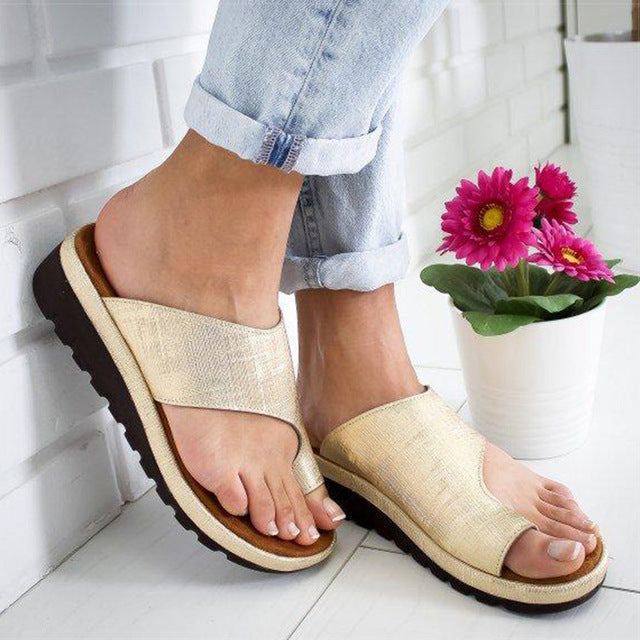 Women's comfortable orthopedic sandals, designed with adjustable straps for bunion & general foot pain relief.
