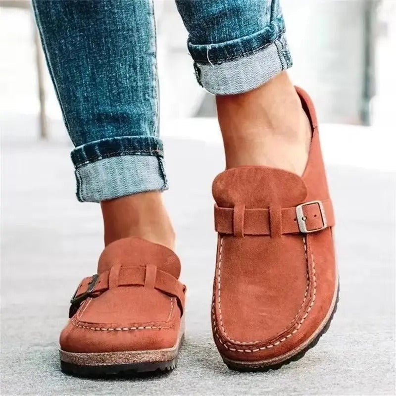 Cozy non-slip women's orthopedic slippers with excellent arch & foot support for indoor wellness.