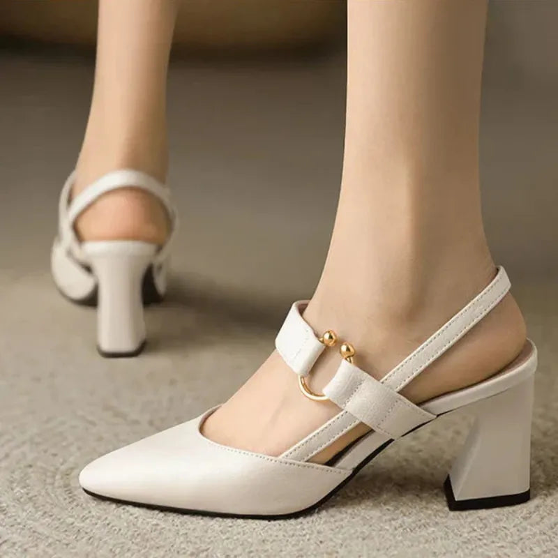 Supportive orthopedic high heels designed for women's foot health, combining style & comfort.