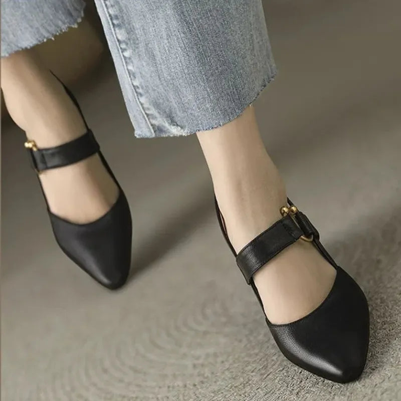 Comfortable women's heels with a wide, stable orthopedic design, perfect for supportive footwear.