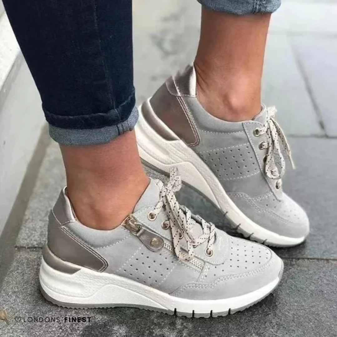 Women's orthopedic walking shoes with arch support for lasting comfort & foot pain relief. Ideal for everyday wear.