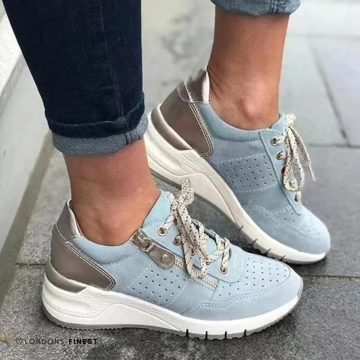 Supportive women's comfort shoes featuring ergonomic design & arch support, perfect for walking & everyday use.