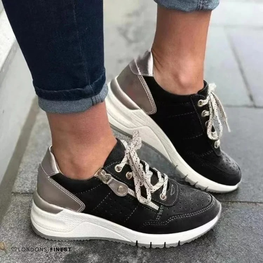 Casual women's orthopedic shoes, providing excellent arch support & comfort for daily wear & walking activities.