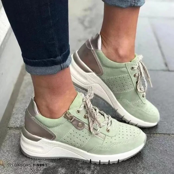 Comfortable women's orthopedic shoes with strong arch support, great for foot pain relief & all-day walking.