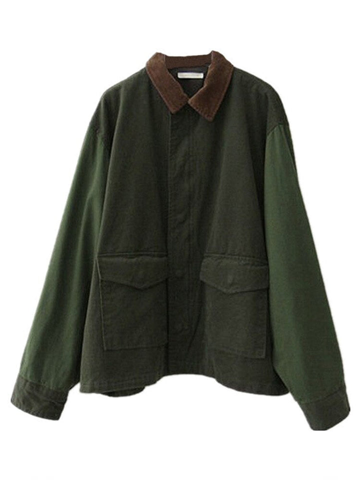 Trendy women's oversized jacket in a comfy design. Perfect ladies fall/winter coat for effortless style.