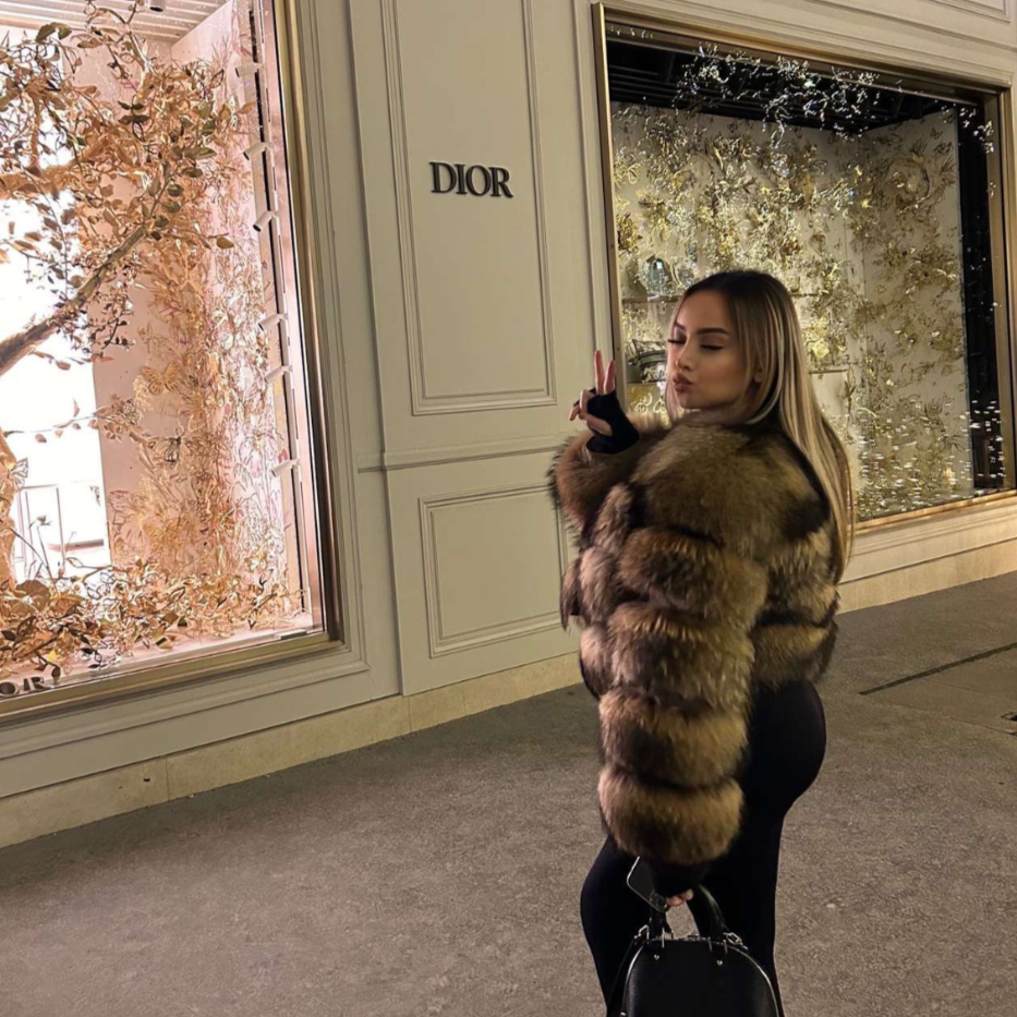 Cozy and soft faux fur jacket for women, a perfect statement piece for stylish outerwear.