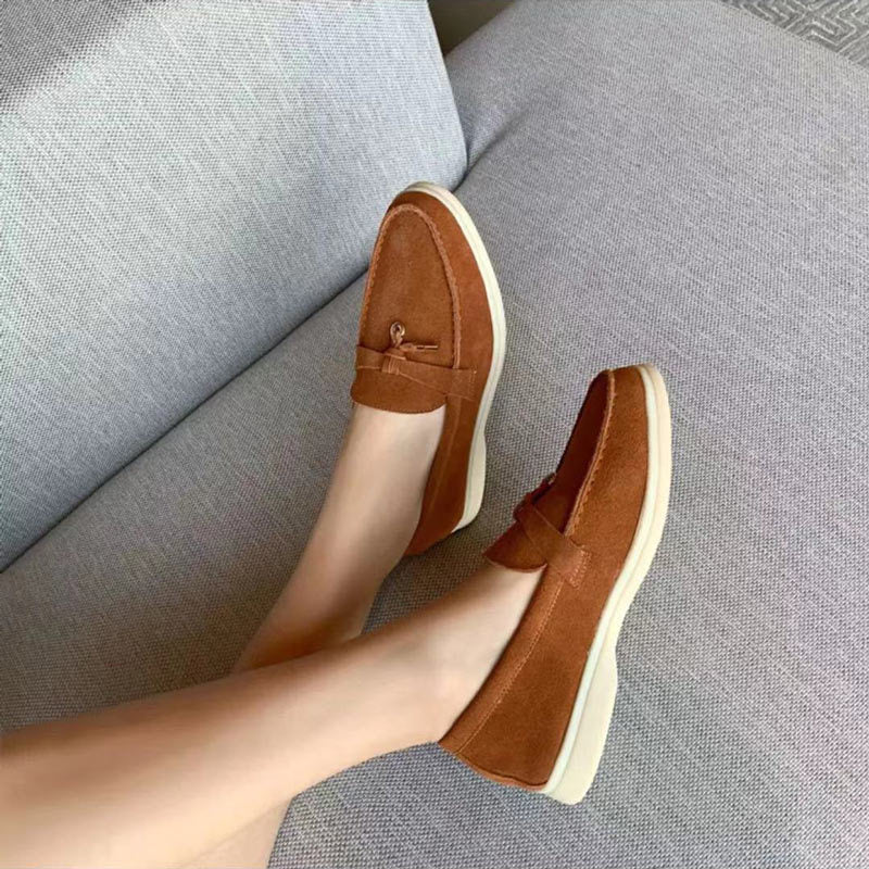 Classic women's pointed-toe slip-on loafers. Stylish & comfortable everyday flats for modern women.