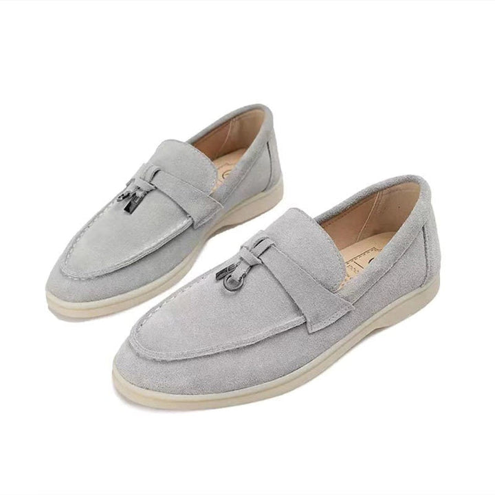 Sophisticated women's pointed-toe loafers. Elegant slip-on flats for a classic, polished look and comfort.