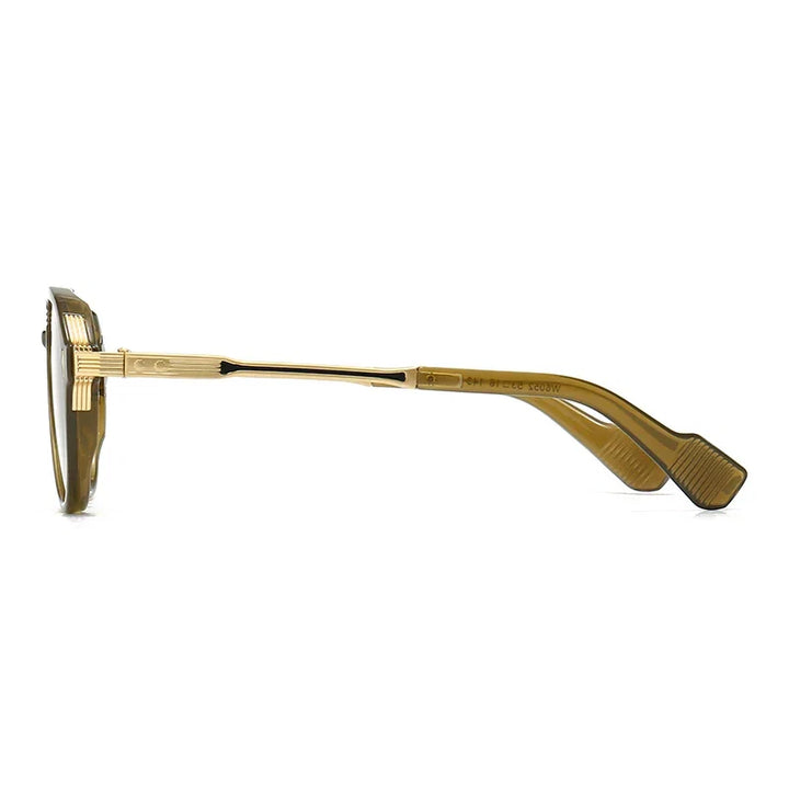 Women's vintage 70s style aviator sunglasses, a trendy retro eyewear accessory with tinted lenses.