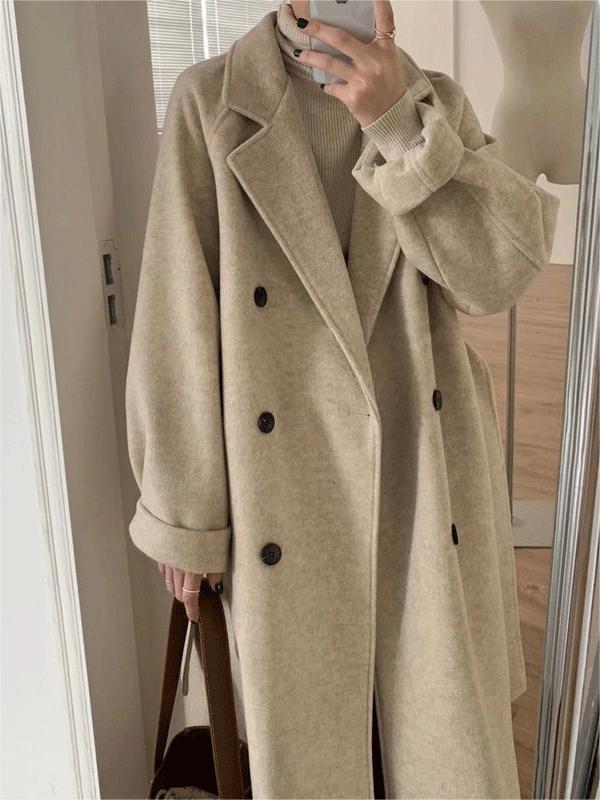 Rivoli women's long sleeve belted coat, ideal for casual winter outfits and everyday classic style.
