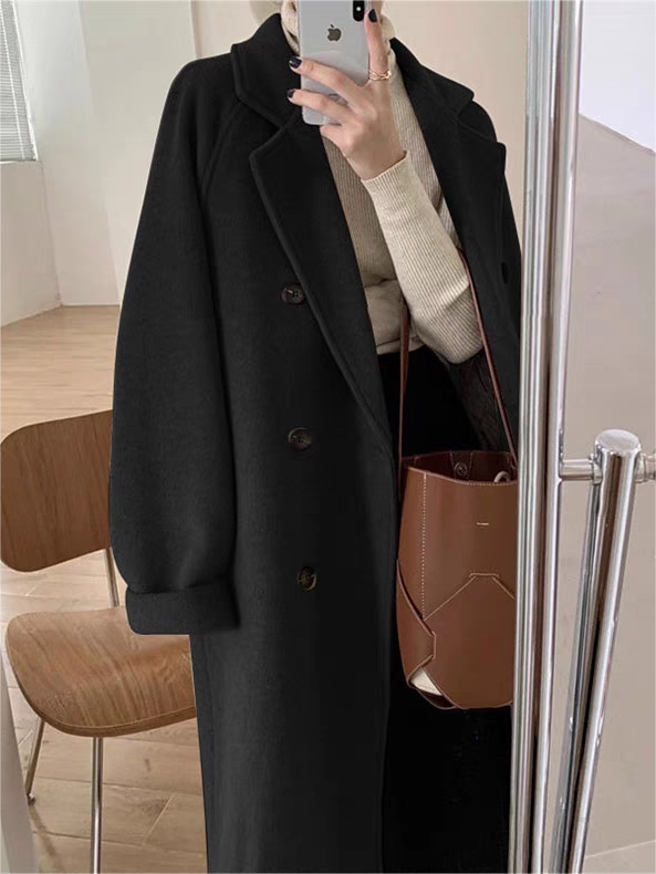 Warm women's Rivoli classic winter coat, sophisticated outerwear with a belted silhouette & lapel collar.