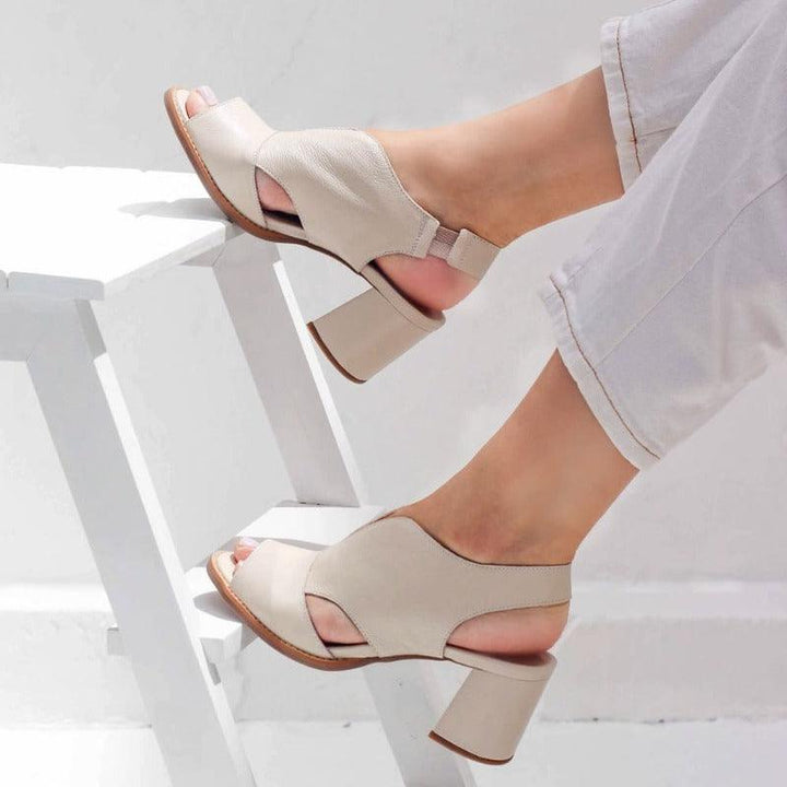 Women's Selina heeled sandals with comfort footbed, ideal for elegant everyday wear.