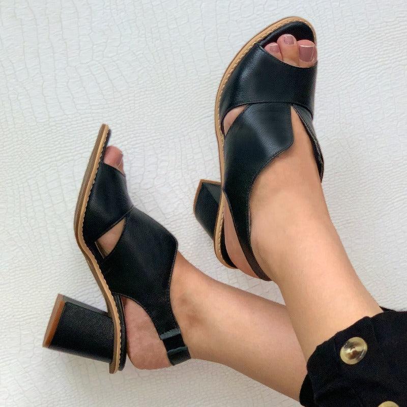 Fashionable Selina heeled sandals for women, blending style, comfort, and durability.