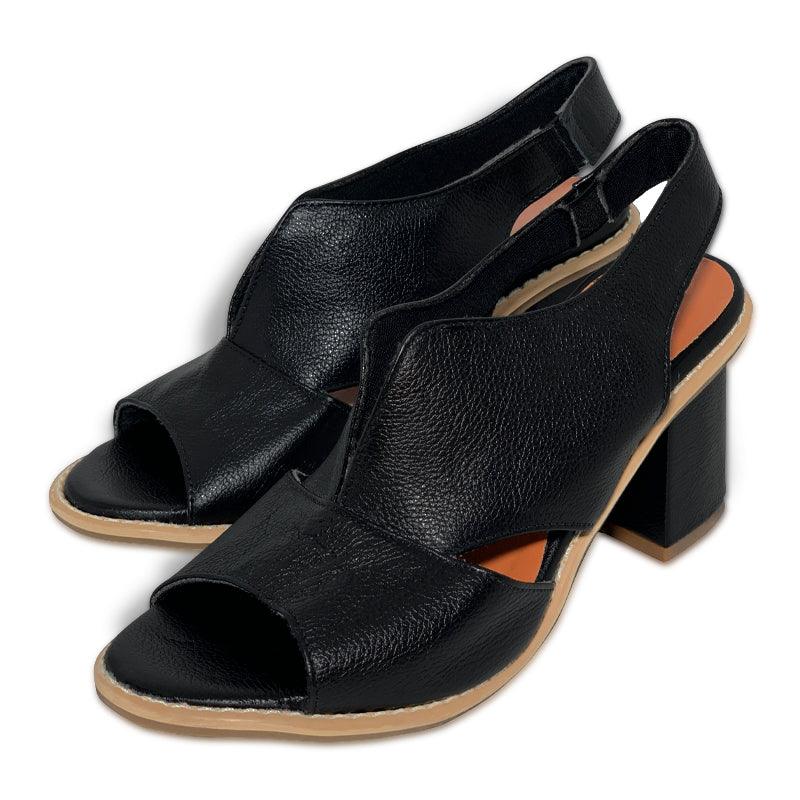 Women's Selina heeled sandals, offering stylish elevation and an all-day comfort footbed.