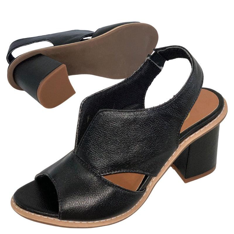 Chic Selina summer heeled sandals for women, combining elegance with a supportive comfort footbed.